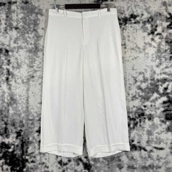 Lauren Ralph Lauren Pants - New Lauren Ralph Lauren Pants Womens Size 12 White Wide Leg Office Career